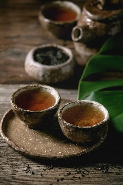 Hot black tea — Stock Photo, Image