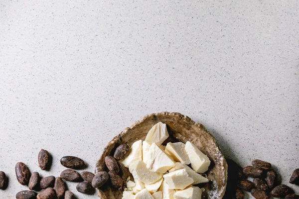 Chopped cocoa butter — 스톡 사진