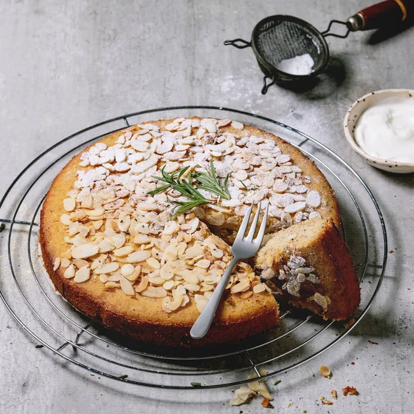 Pastel de almendras sin gluten — Foto de Stock