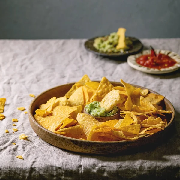Tortilla nachos-chips — Stockfoto