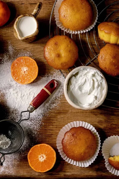 Citrus oranges muffins — ストック写真