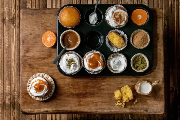 Citrus oranges muffins — 스톡 사진