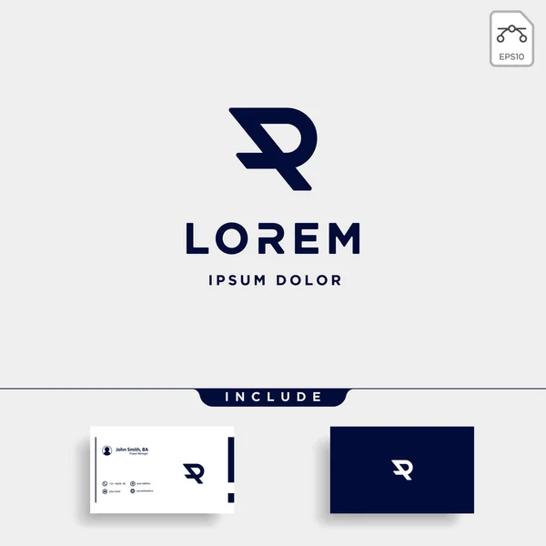 Mektup Ap Ar R Monogram Logo Tasarım Minimal
