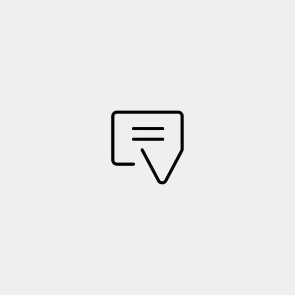 Lettera V Chat Logo Design Template Vector — Vettoriale Stock