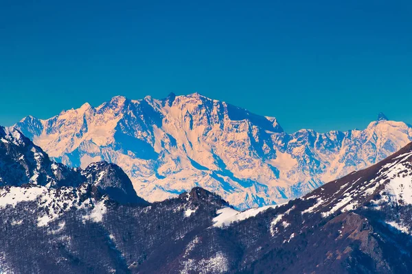 Monte rosa op de Italiaanse Alpen — Stockfoto