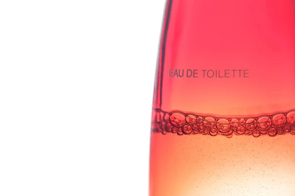 Bolle Pallone Eau Toilette Sfondo Bianco — Foto Stock