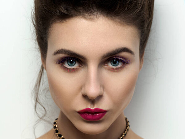 Portrait of young beautiful woman