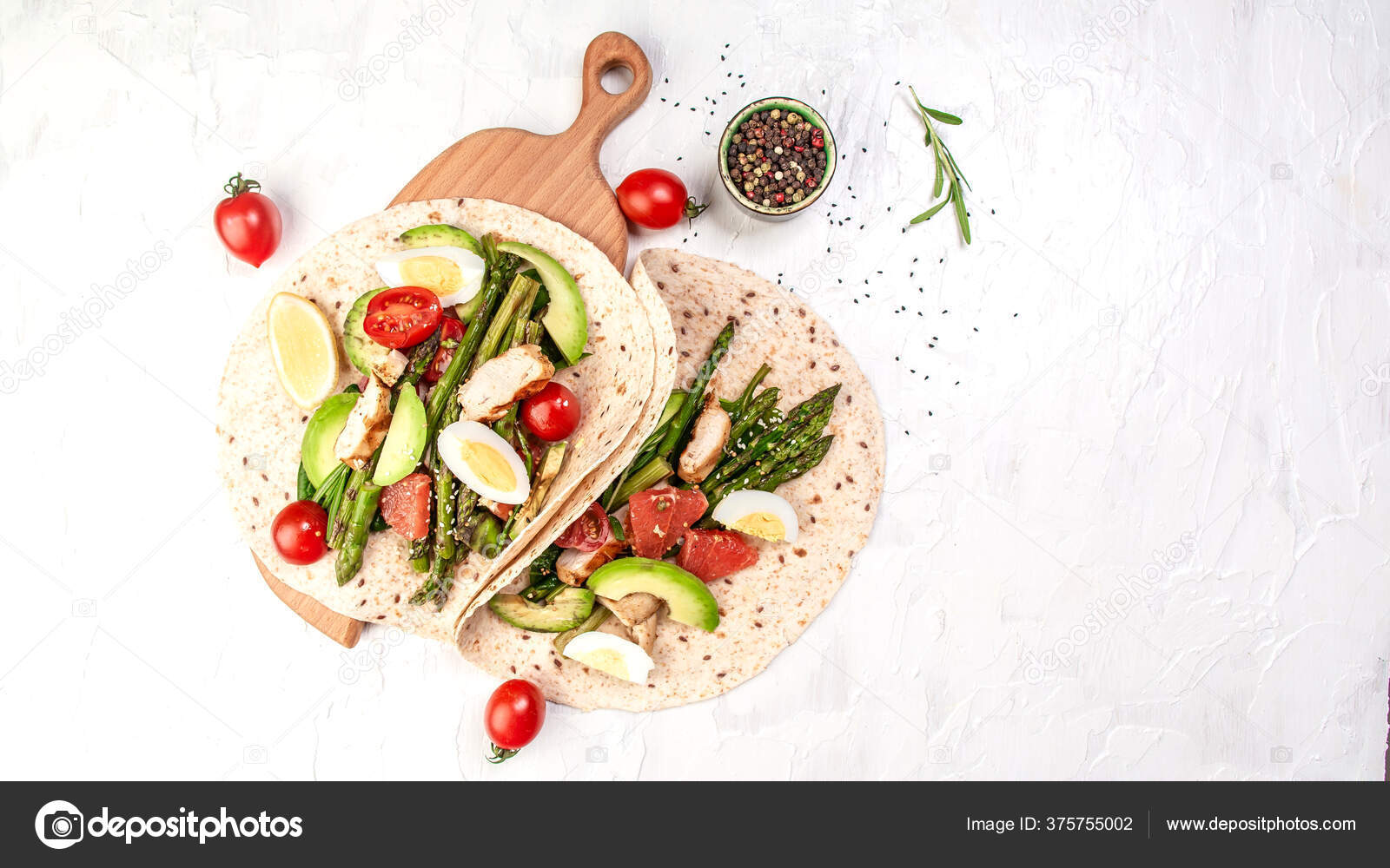 Stack Whole Grain Tortillas Ingredients Flatbread Paratha Roti Cherry