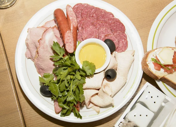 Platos Comida Restaurante — Foto de Stock