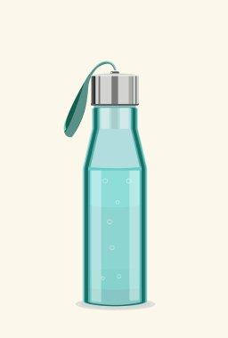 Kişisel şişe su ile.