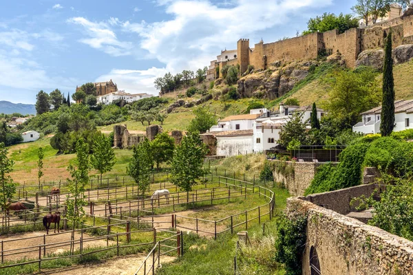 A velha muralha de Ronda — Fotografia de Stock