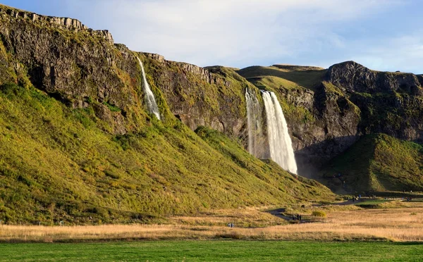 Vodopád Seljalandsfoss Island — Stock fotografie