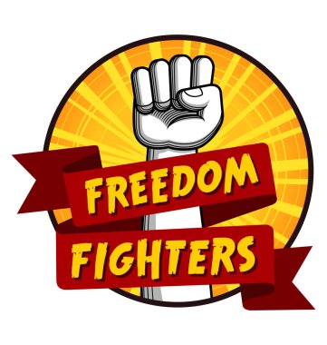 sıkılı yumruk vektör çizim