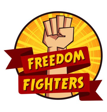 sıkılı yumruk vektör çizim