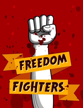 sıkılı yumruk vektör çizim