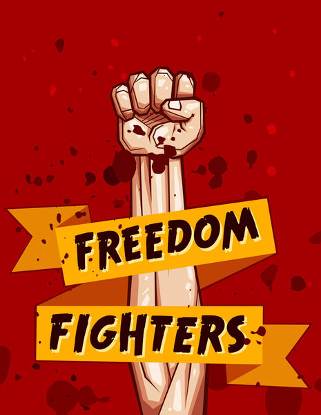 clenched fist vector illustration