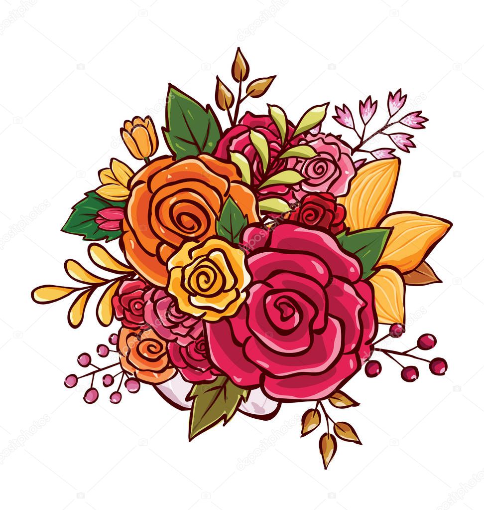 Free Free 216 Flower Bouquet Svg SVG PNG EPS DXF File