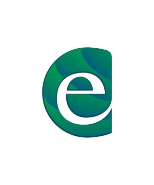 İlk harf logo harfi c negatif boşluk ile