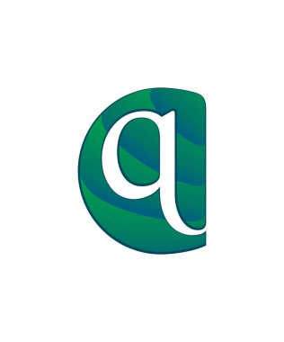 İlk harf logo harfi c negatif boşluk ile