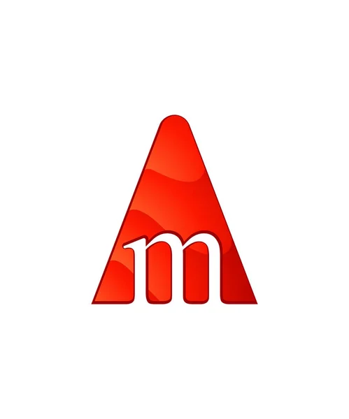 Початкова літера логотип літери a з негативним простором — стоковий вектор