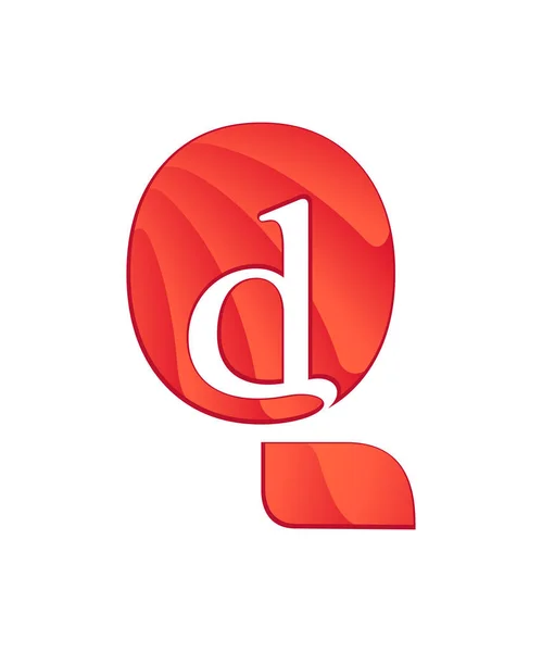 Begynnelsebokstav logotyp bokstaven q med negativa utrymme — Stock vektor