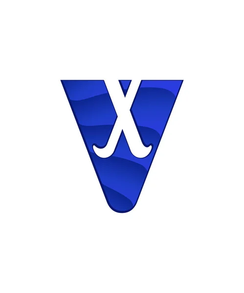 Eredeti levél logó betűt negatív tér — Stock Vector