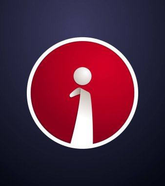 modern ve en az şerit kırmızı arka plan stili ilk logo