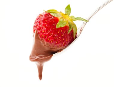 güzel lezzetli çilek çikolata ile