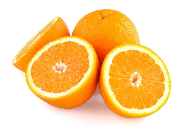 A several oranges on white background — Stock Photo, Image