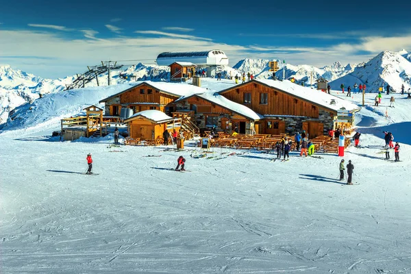 Amazing ski resort in the Alps, Les Menuires, France, Europe — стоковое фото