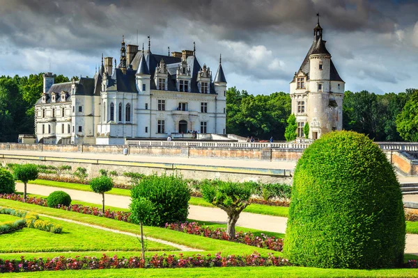 Şaşırtıcı Chenonceau Kalesi, Loire Valley, Fransa, Europe