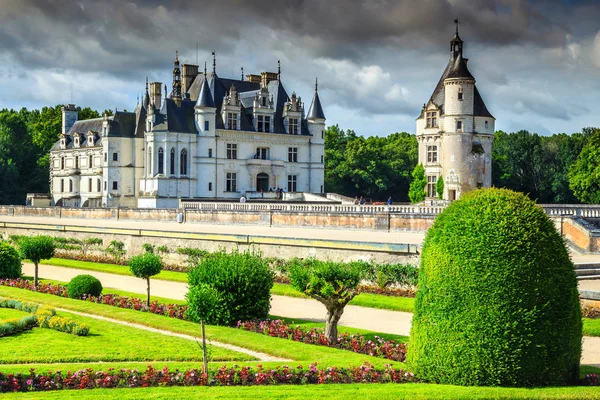 Amazing castle of Chenonceau, Loire Valley, France, Europe — Stock Photo, Image