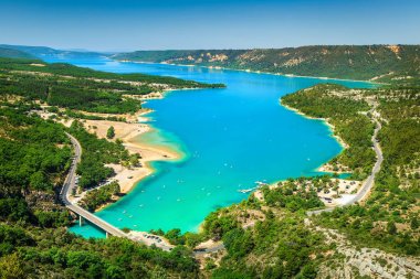 Verdon gorge ve St Croix Gölü içinde geçmiş, Provence, Fransa