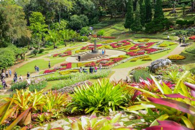Mae Fah Luang, Tayland - 13 Ocak 2017: Turistik dinlenme Ma