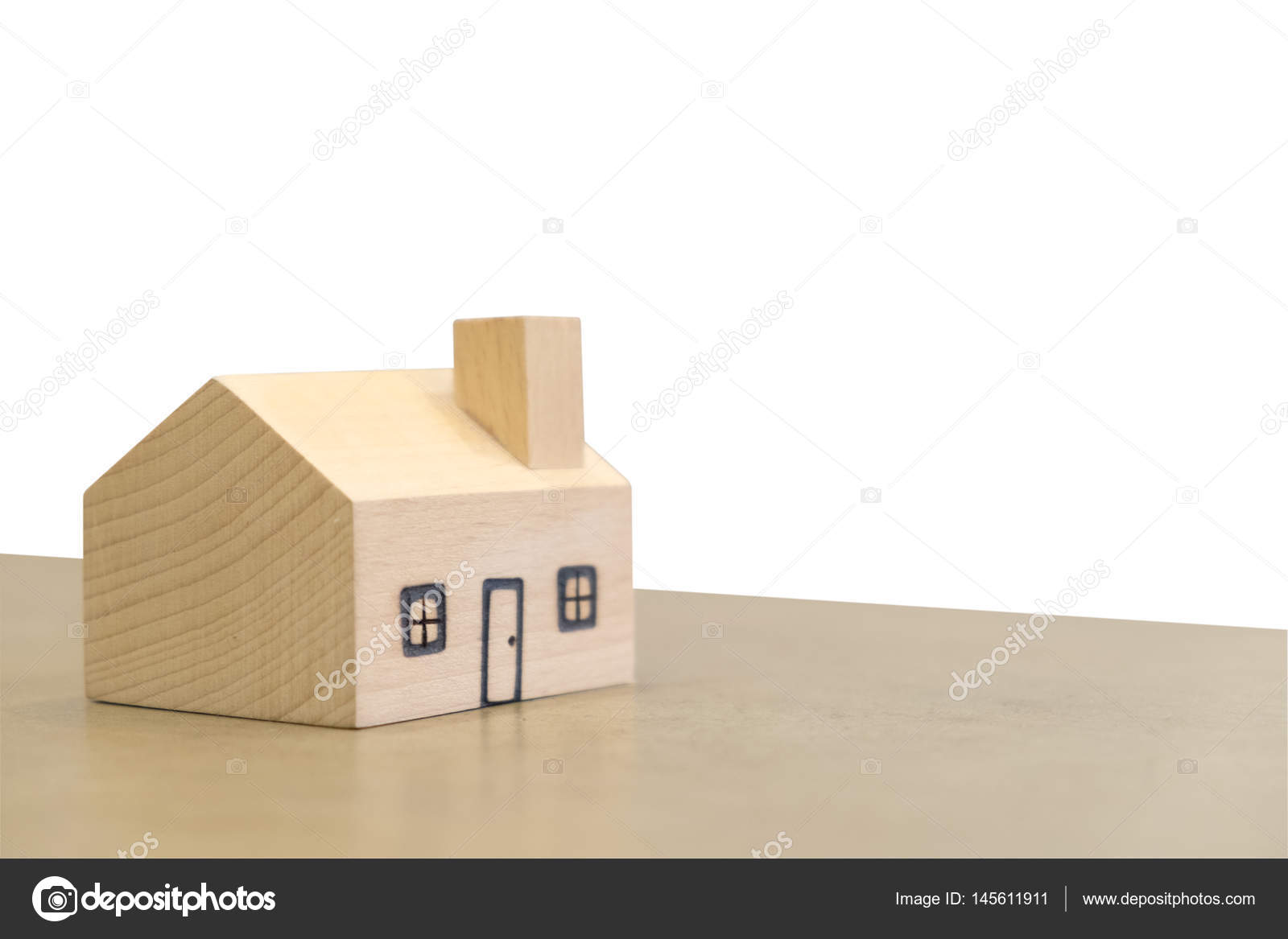 miniature wooden houses