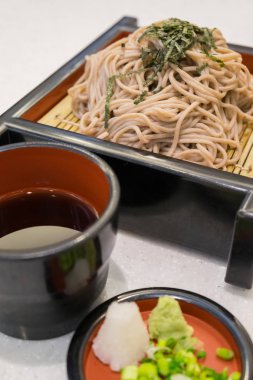 Soba ramen mi buğday noodle, Japon tarzı yemek