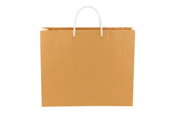 Empty shopping bag isolated on white background, clipping paths — Stock Photo, Image