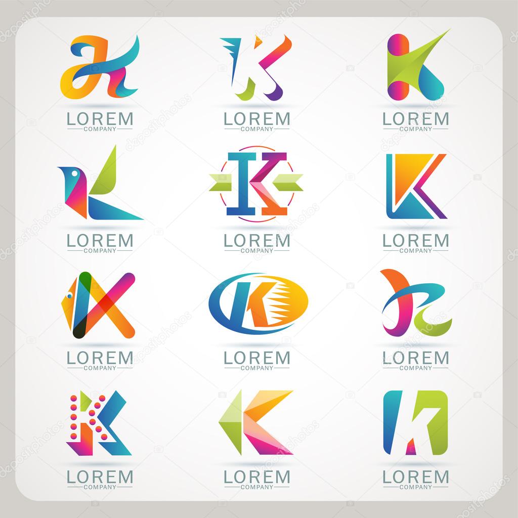 Logo letter  element and Abstract web Icon and globe vector symbol. Unusual sign icon and sticker Set. Graphic design easy editable for Your design. Modern logotype icon.