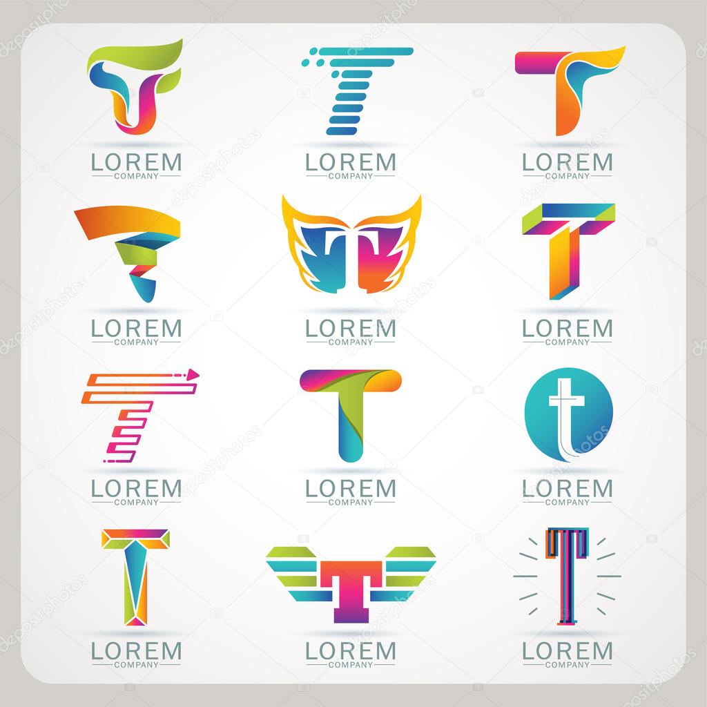 Logo letter  element and Abstract web Icon and globe vector symbol. Unusual sign icon and sticker Set. Graphic design easy editable for Your design. Modern logotype icon.