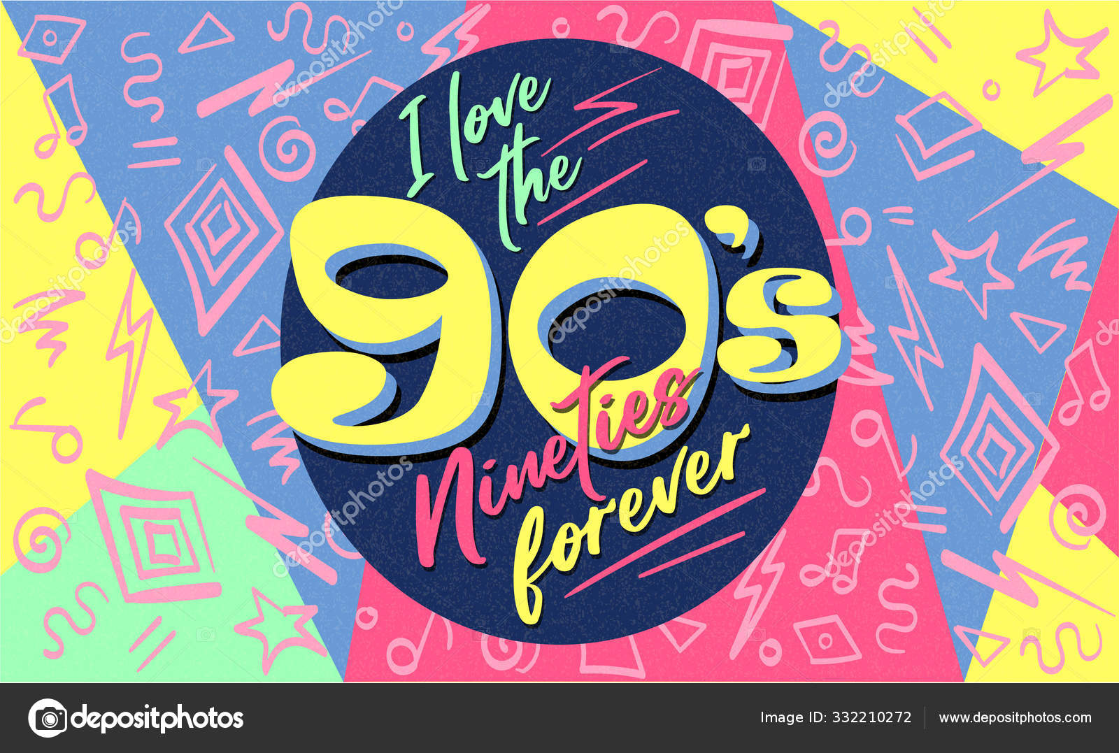 Estilo de música de dança retro de banner dos anos 80 imagem