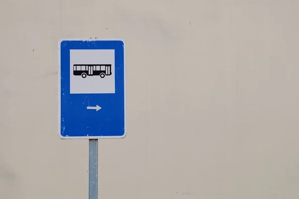 Сигнал Автобусній Зупинці Більбао Іспанія — стокове фото