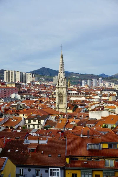 Arquitetura Igreja Cidade Bilbau Espanha Destino Viagem — Fotografia de Stock