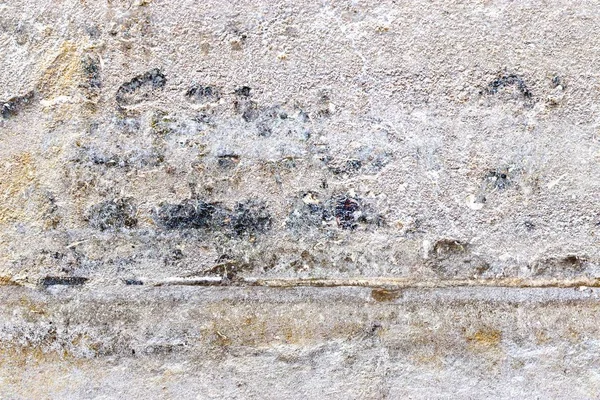 Yüksek Çözünürlükte Çatlaklar Ile Yaşlı Yıpranmış Beton Duvarlar Ayrıntılı Yakın — Stok fotoğraf