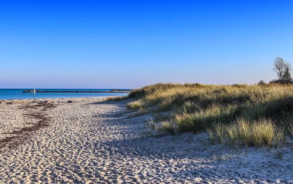 Hermoso Paisaje Panorámico Una Playa Marina Báltica Norte Alemania —  Fotos de Stock