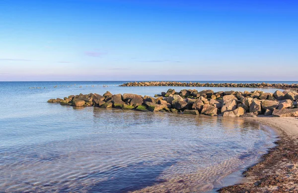 Vacker Utsikt Över Sandstränder Vid Det Baltiska Havet Solig Dag — Stockfoto