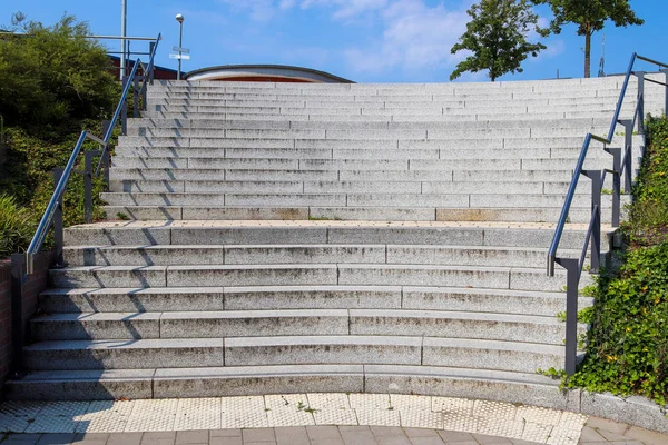 Diferentes Escalones Escaleras Encontradas Puerto Kiel —  Fotos de Stock