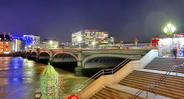 Londen Verenigd Koninkrijk December 2019 Nachtzicht Straten Van Londen — Stockfoto