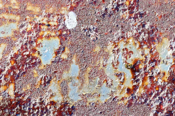 Detail Close Zicht Gemengde Roestige Betonnen Metalen Wanden — Stockfoto