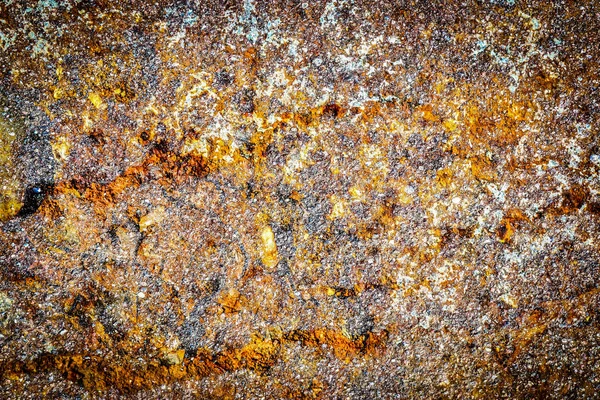 Высокое Разрешение Старые Выветриваемые Ржавые Стены Найденные Промышленной Среде — стоковое фото