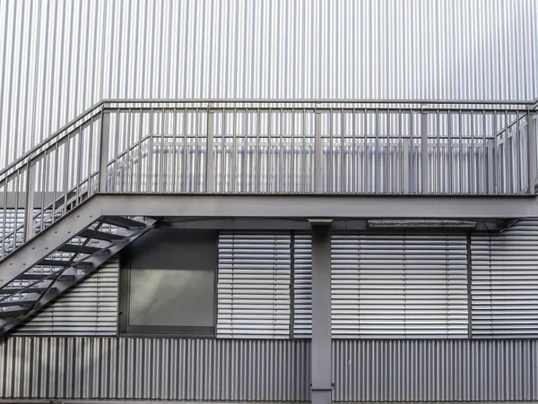 Вид Металлические Лестницы Здании Современной Архитектуры — стоковое фото